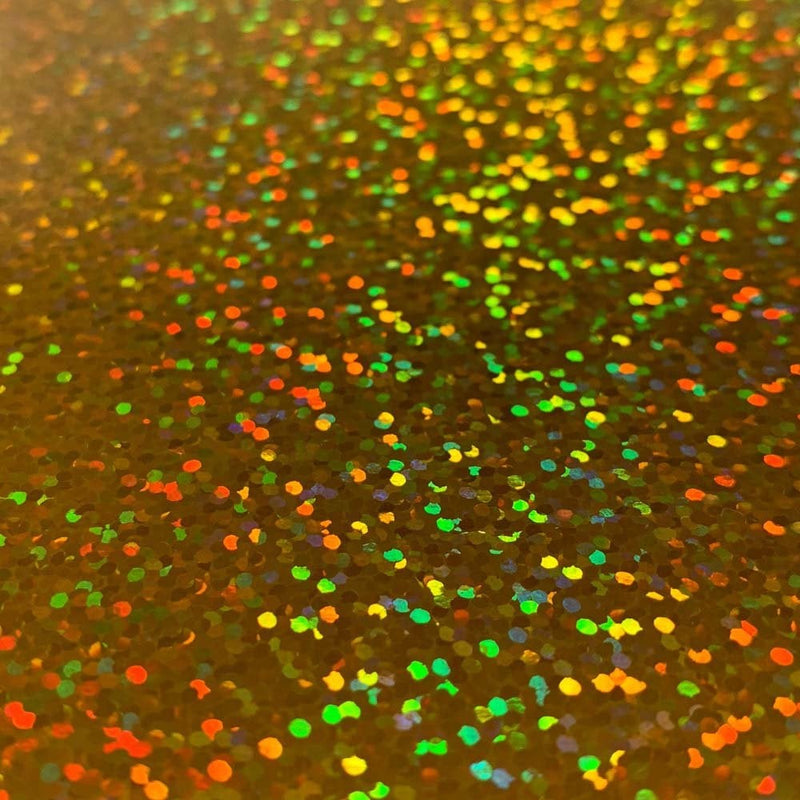 Sparkle Gold HTV Iron on Holographic Gold Vinyl