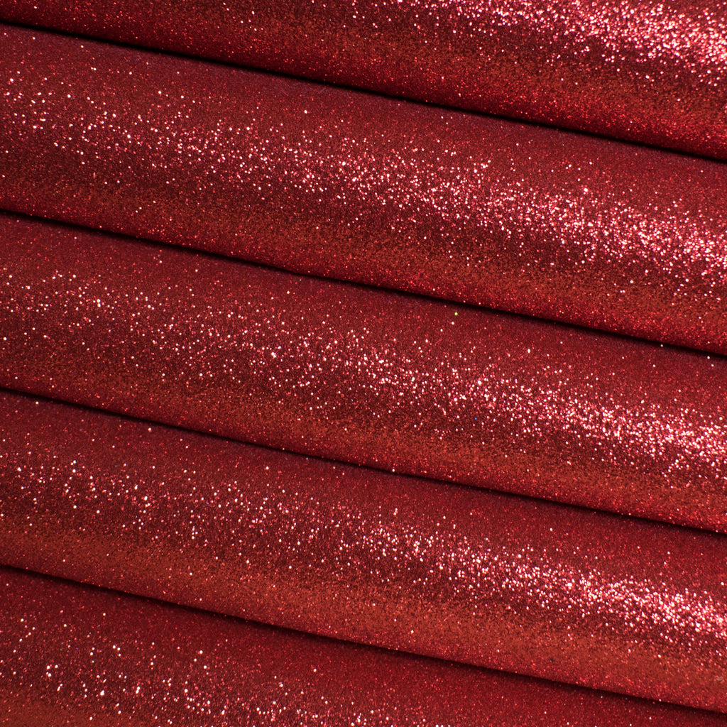 Red Fine Glitter Fabric
