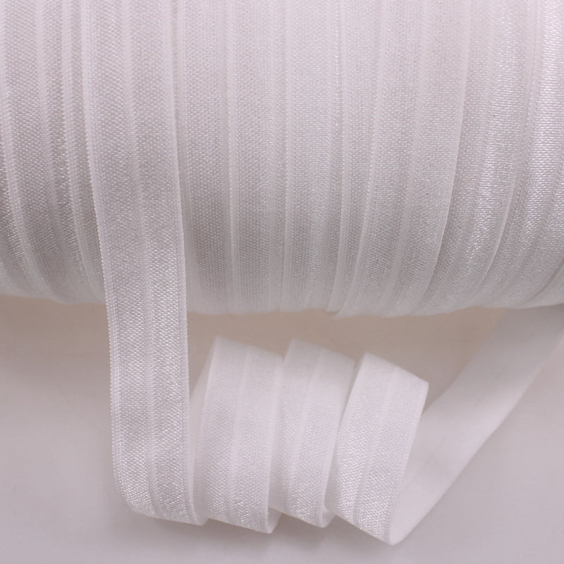 000 Off White 15mm Fold Over Elastic