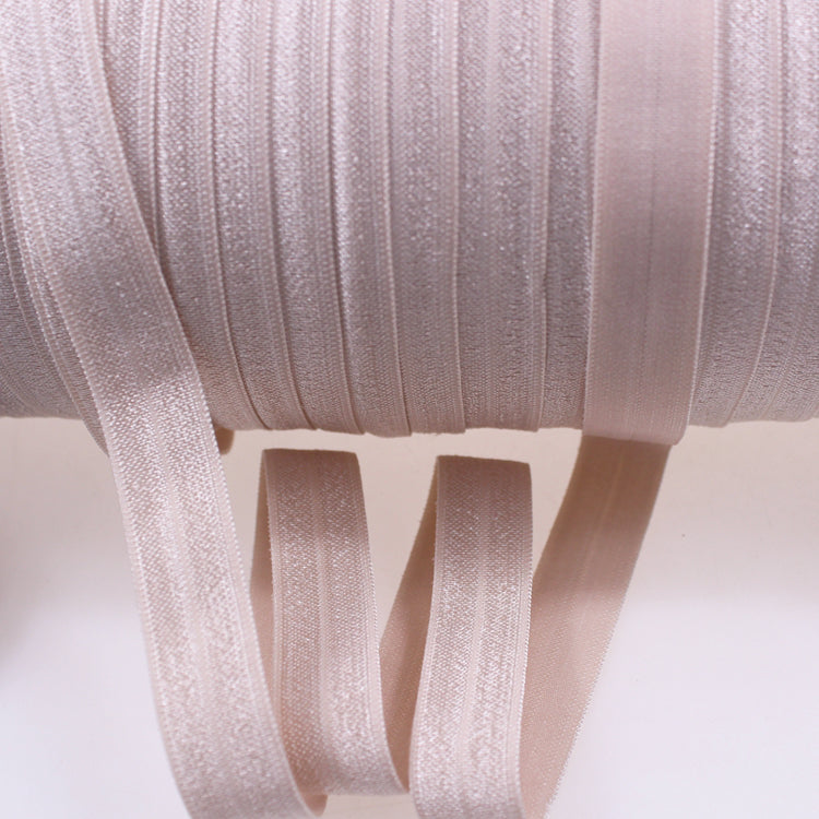 823 Taupe 15mm Fold Over Elastic