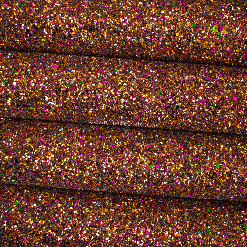 Autumn Harvest Chunky Glitter Fabric