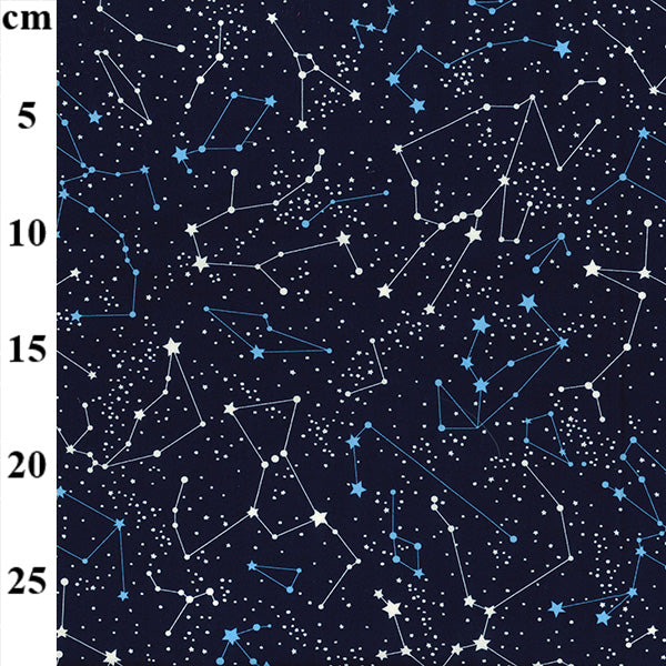 Navy Constellation - 100% Cotton Fabric by Rose and Hubble