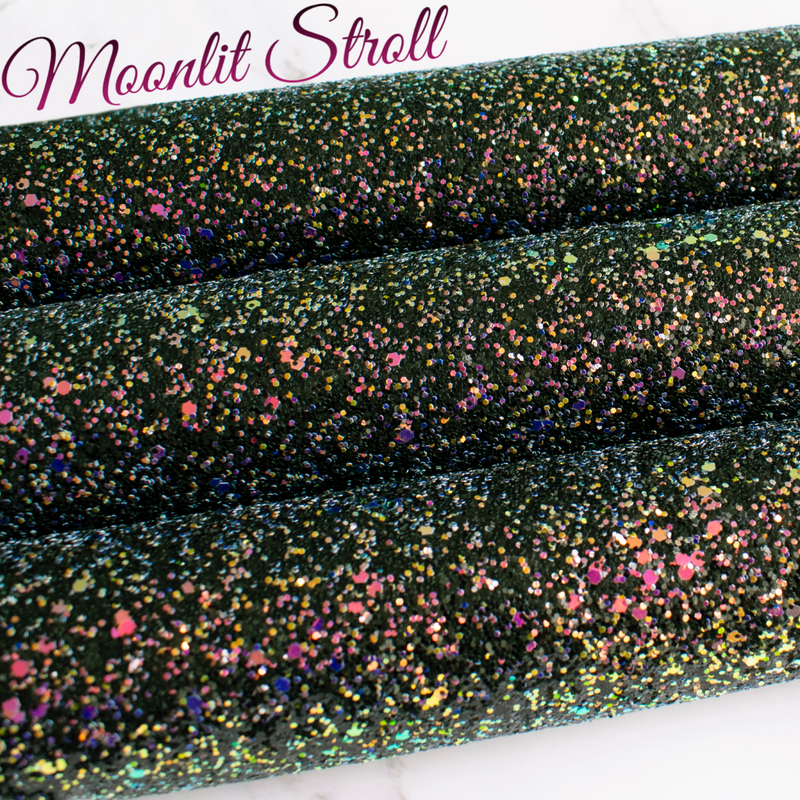 Moonlit Stroll Chunky Glitter Fabric