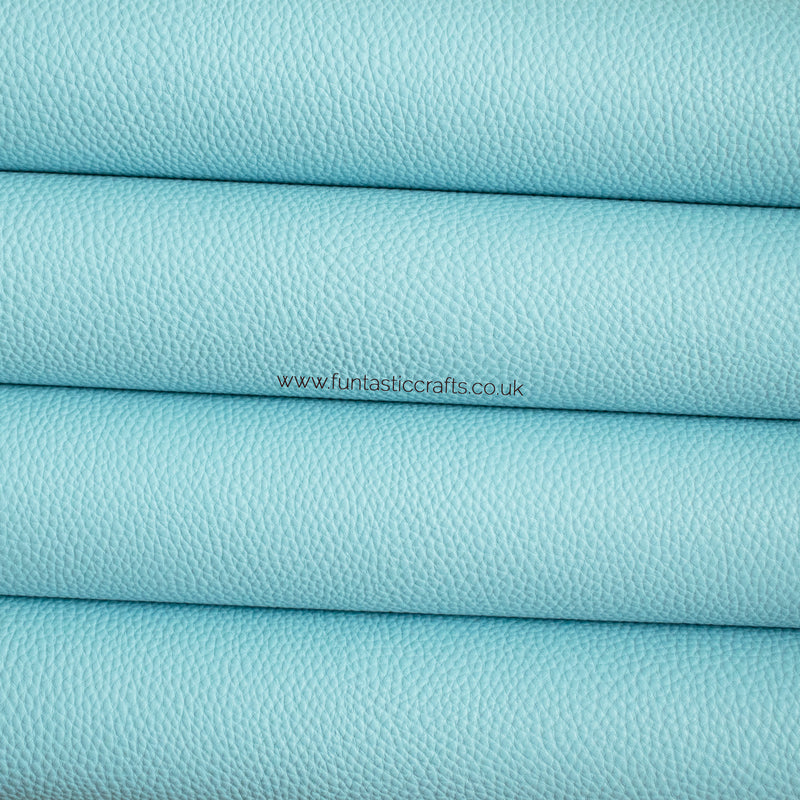 Pastel Matte Textured Leatherette - Baby Blue