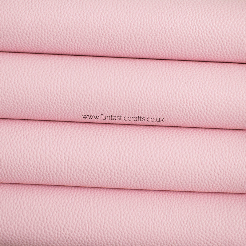 Pastel Matte Textured Leatherette - Baby Pink