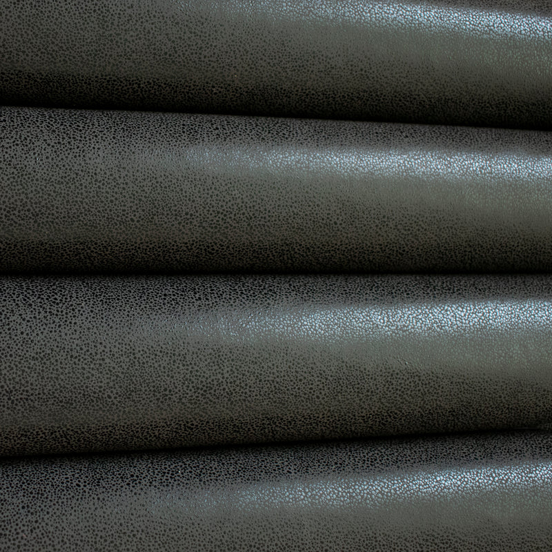 Black Speckled Metallic Smooth Leatherette