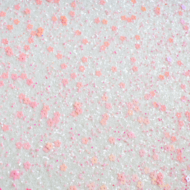 Blooming Pretty Chunky Glitter Fabric