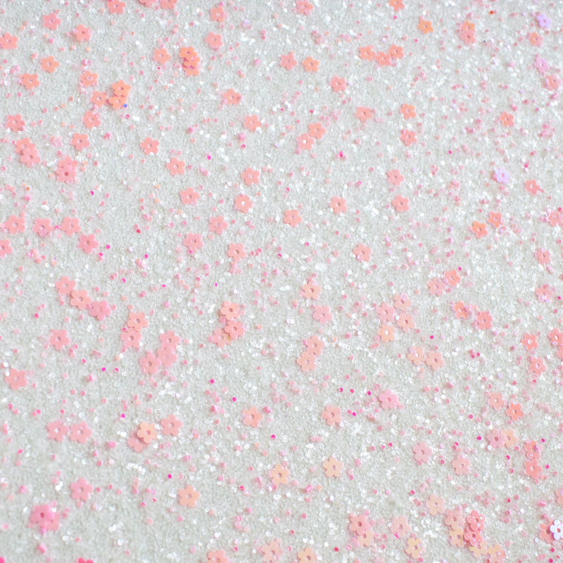 Blooming Pretty Chunky Glitter Fabric