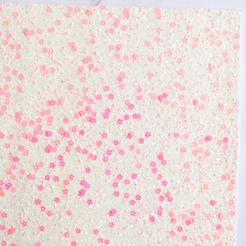 Blooming Pretty Chunky Glitter Fabric