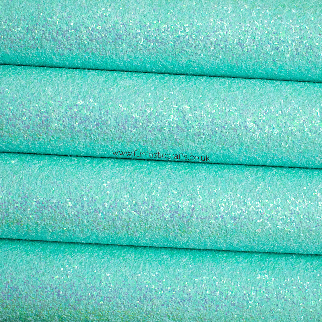 Blue Lagoon - Chunky Glitter Fabric