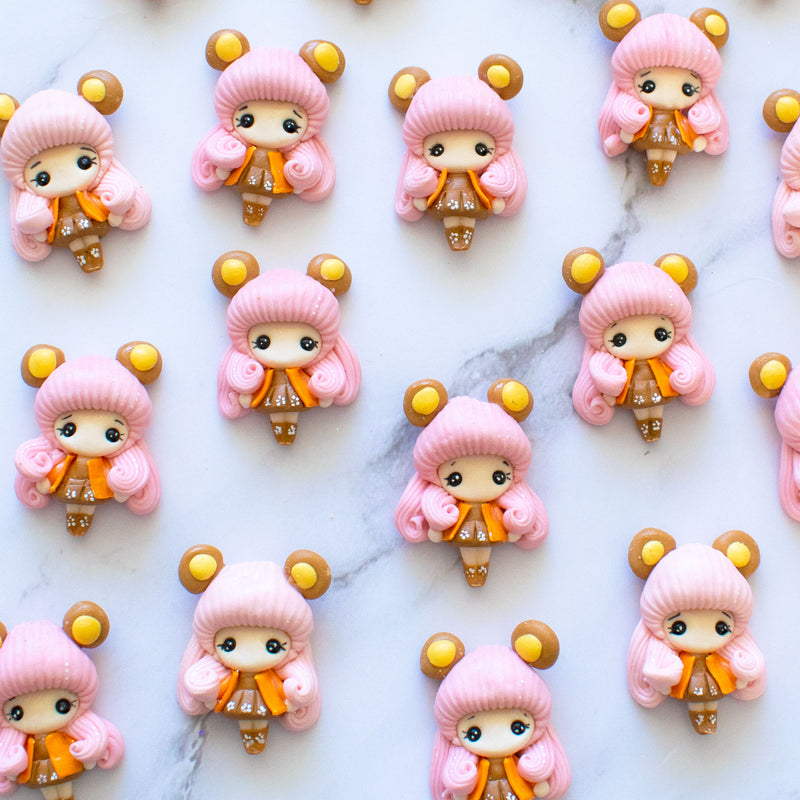 Animal Hats Handmade Flat Back Clay Embellishments