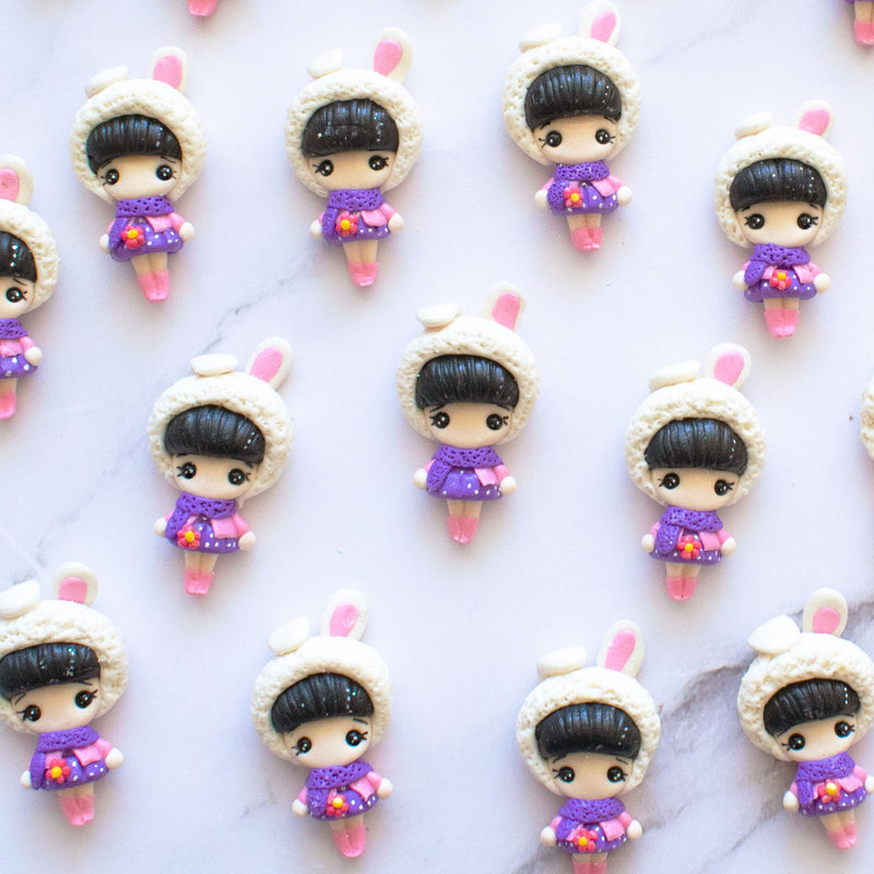 Animal Hats Handmade Flat Back Clay Embellishments