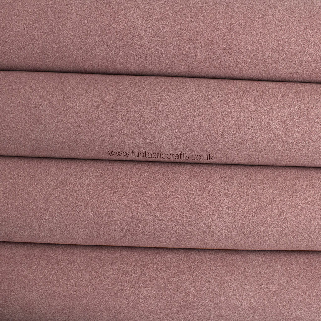 Dusty Rose Faux Suede Fabric