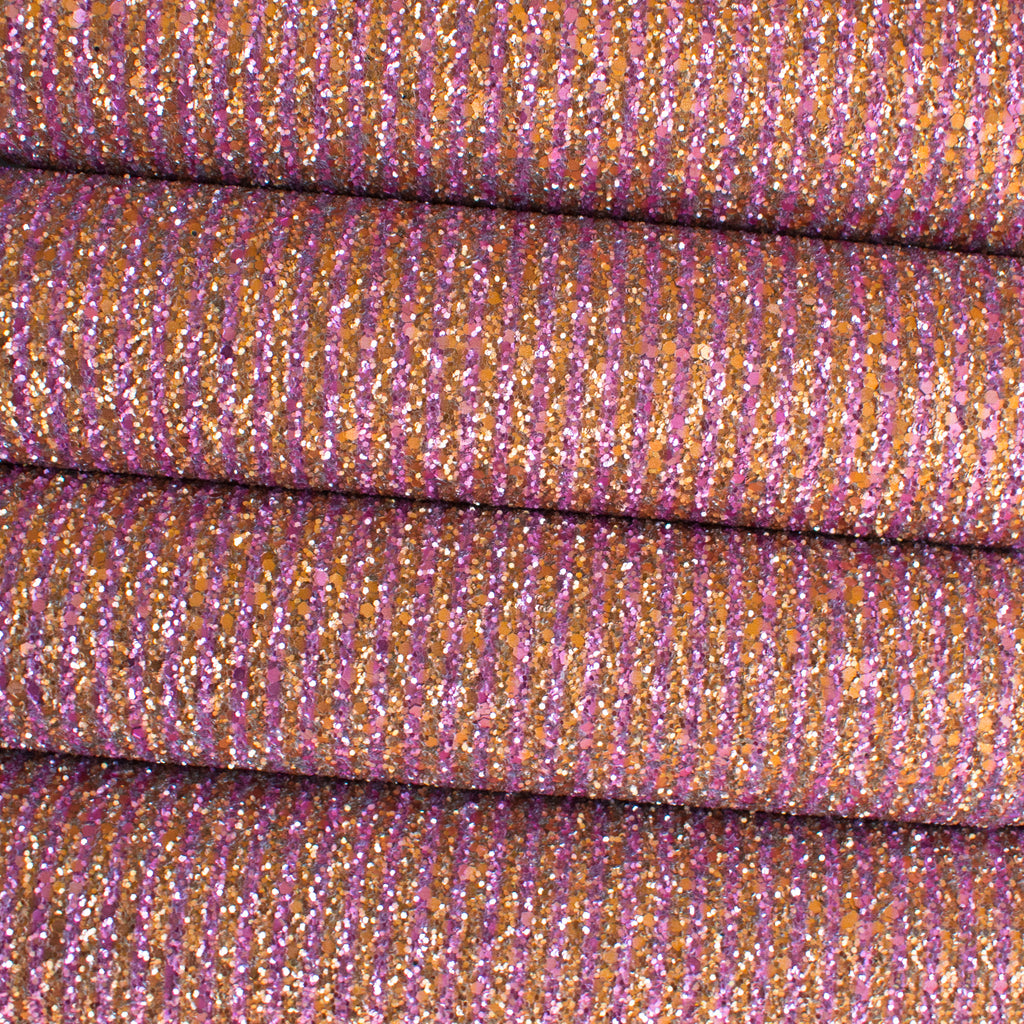 Sparkling Rose Chunky Glitter Fabric