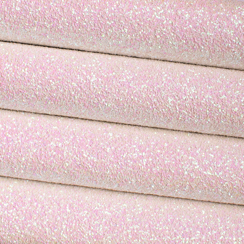 French Meringue Chunky Glitter Fabric