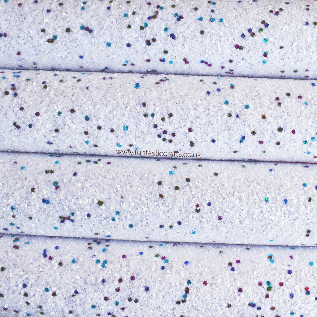Frozen Chunky Glitter Fabric