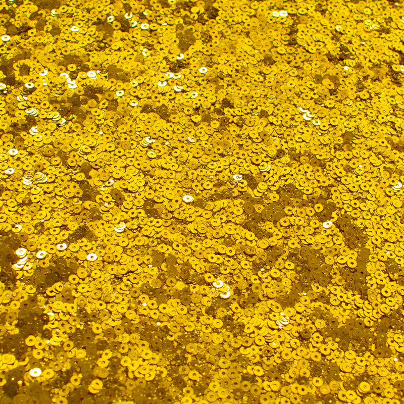 Gold Sequins Christmas Chunky Glitter Fabric