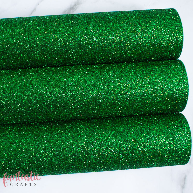 Emerald Green Glitter Felt Sheet