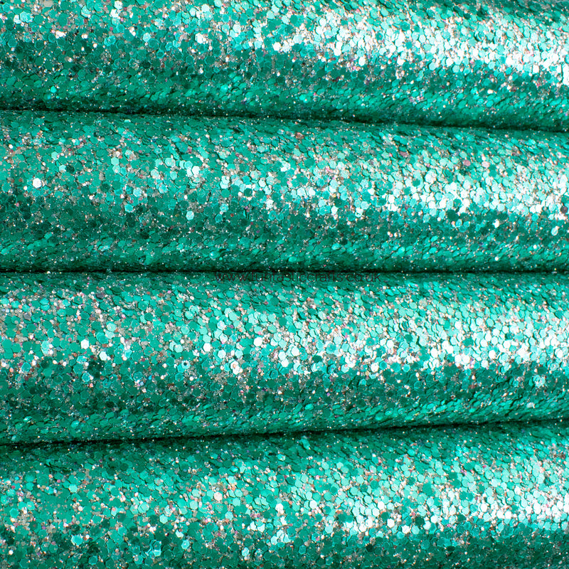 Ice Queen Christmas Chunky Glitter Fabric