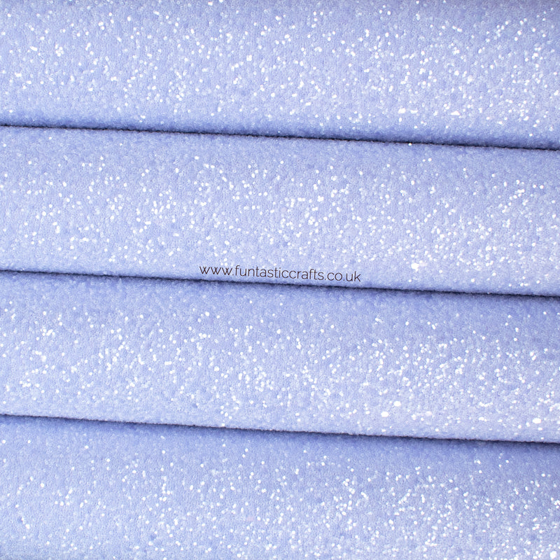 Lavender Dreams Frosted Chunky Glitter Fabric