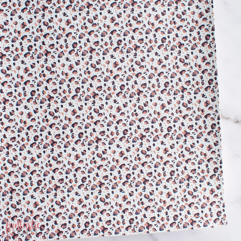 Leopard Print Textured Leatherette