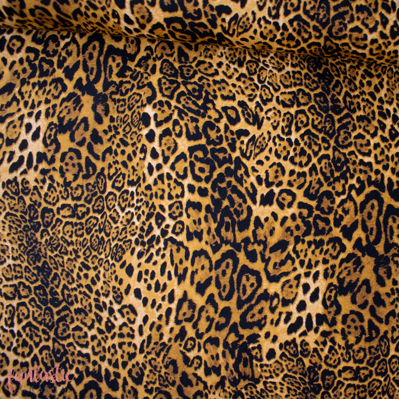 Leopard - 100% Cotton Fabric by Rose and Hubble