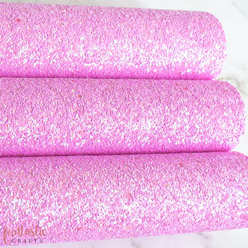 Lilac Bloom Chunky Glitter Fabric