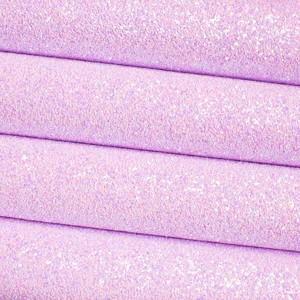 NEW Lilac Shimmer Chunky Glitter Fabric