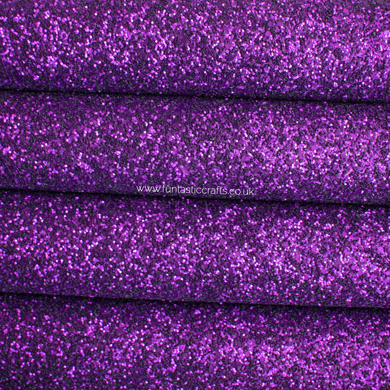 Matte Purple Chunky Glitter Fabric