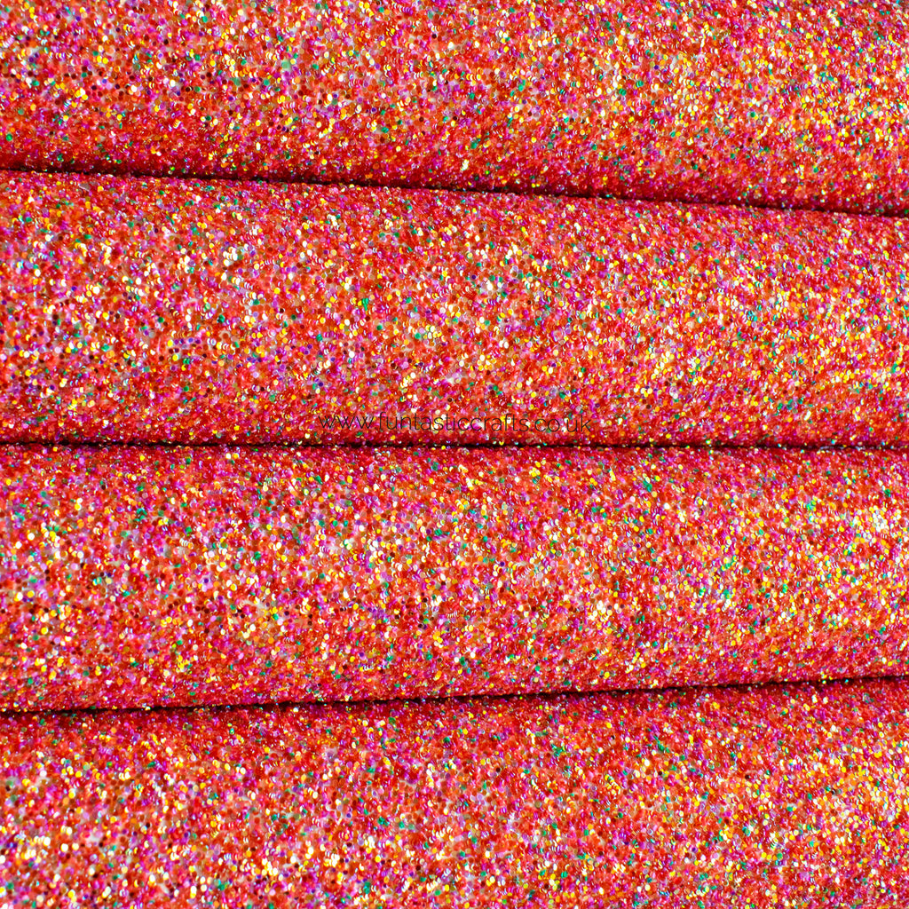 Merry and Bright Christmas Chunky Glitter Fabric