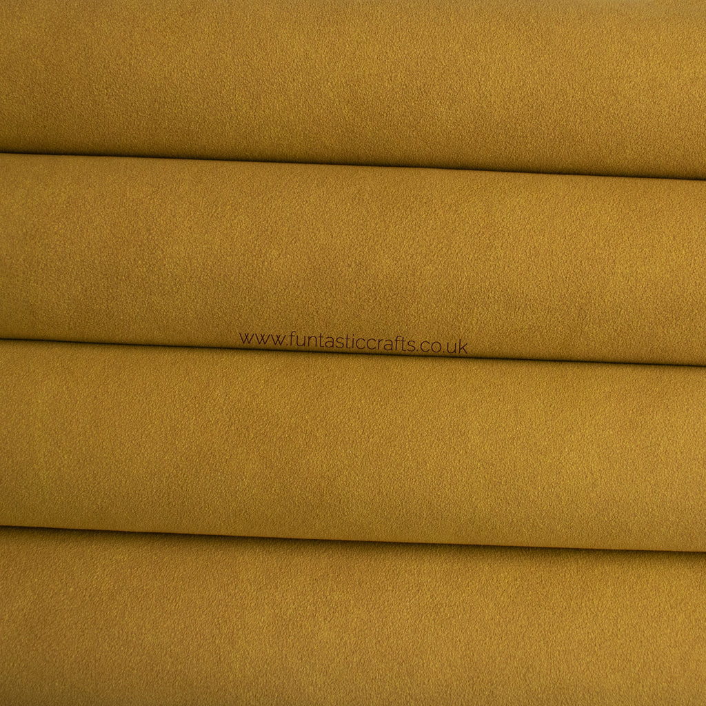 Mustard Faux Suede Fabric