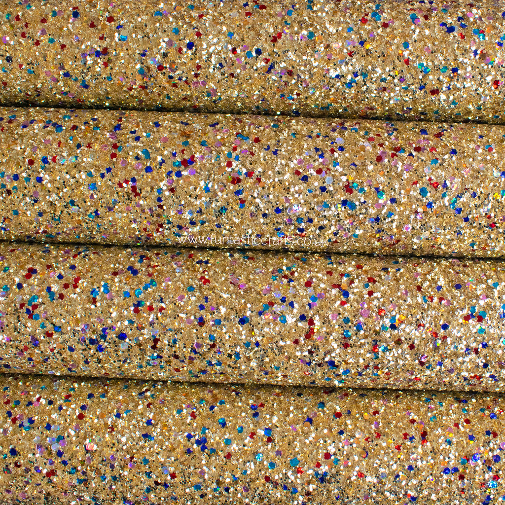 Oh My Gold! Chunky Glitter Fabric