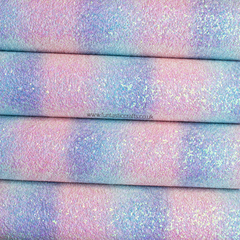 Pastel Candy Chunky Glitter Fabric