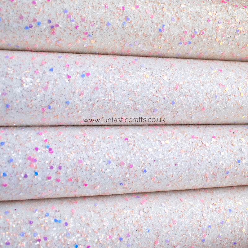 Falling in Love Chunky Glitter Fabric