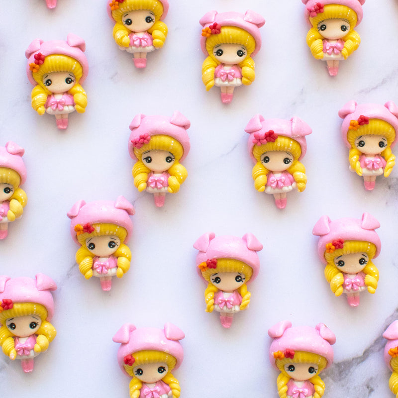 Animal Hats Handmade Flat Back Clay Embellishments