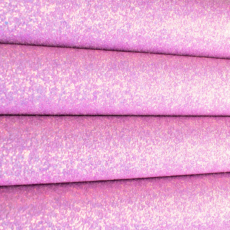 Lavender Iridescent Pastel Chunky Glitter Fabric