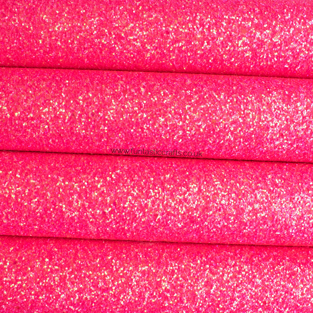 Princess Pink Chunky Glitter Fabric