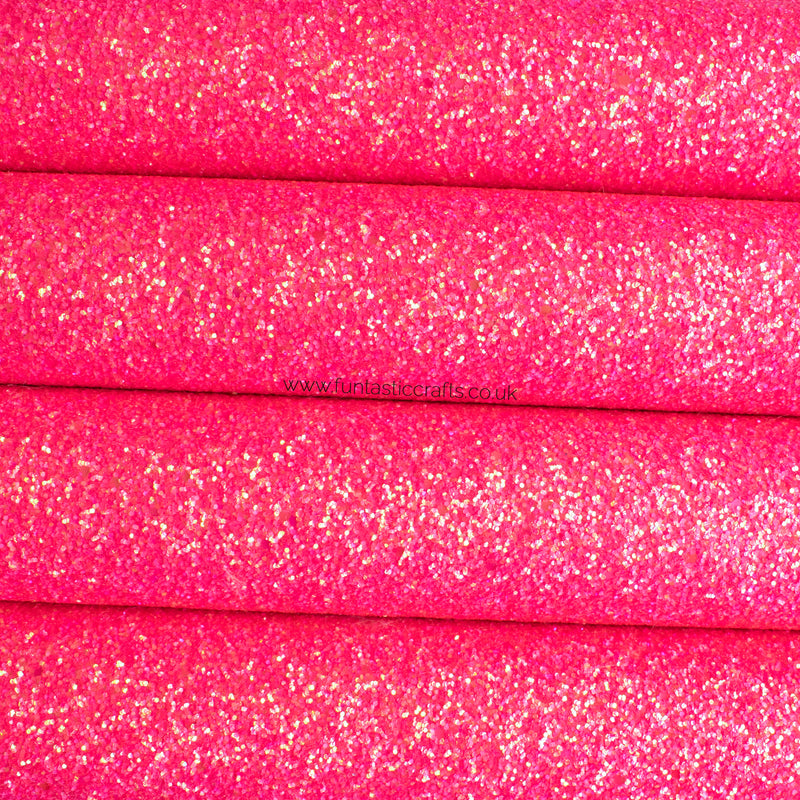 Princess Pink Chunky Glitter Fabric
