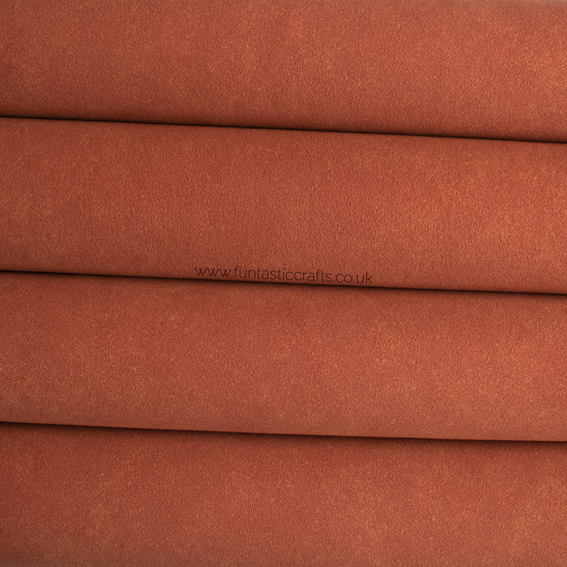 Pumpkin Spice Faux Suede Fabric