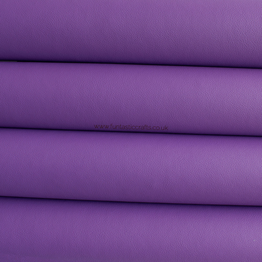 Purple Smooth Matte Leatherette Fabric