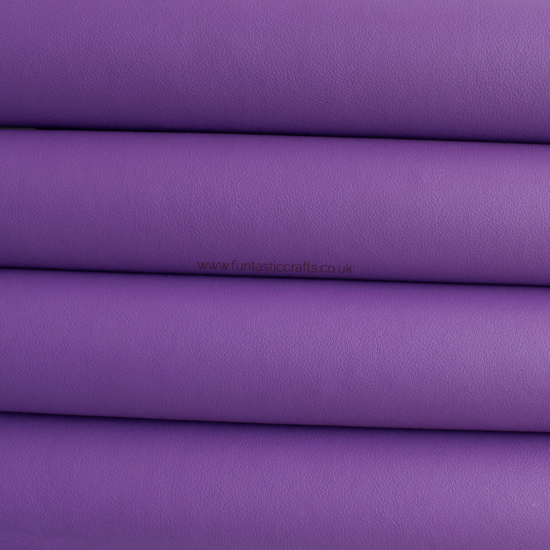 Purple Smooth Matte Leatherette Fabric