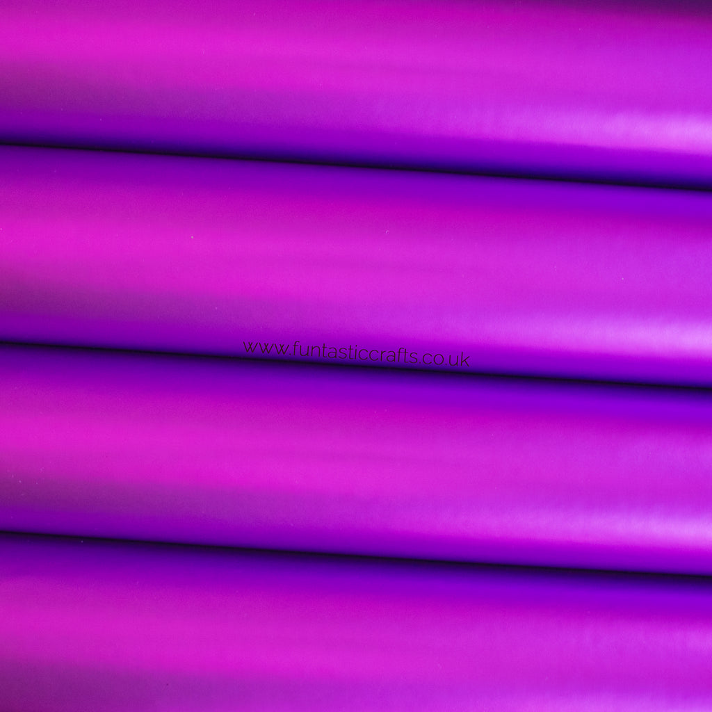 Smooth Metallic Leatherette Fabric - Purple