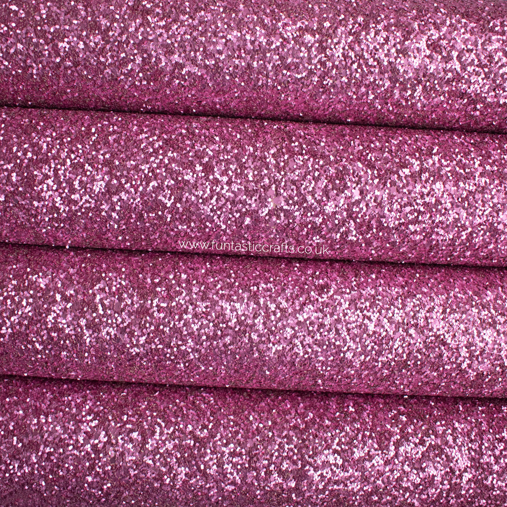 Matte Quartz Pink Chunky Glitter Fabric