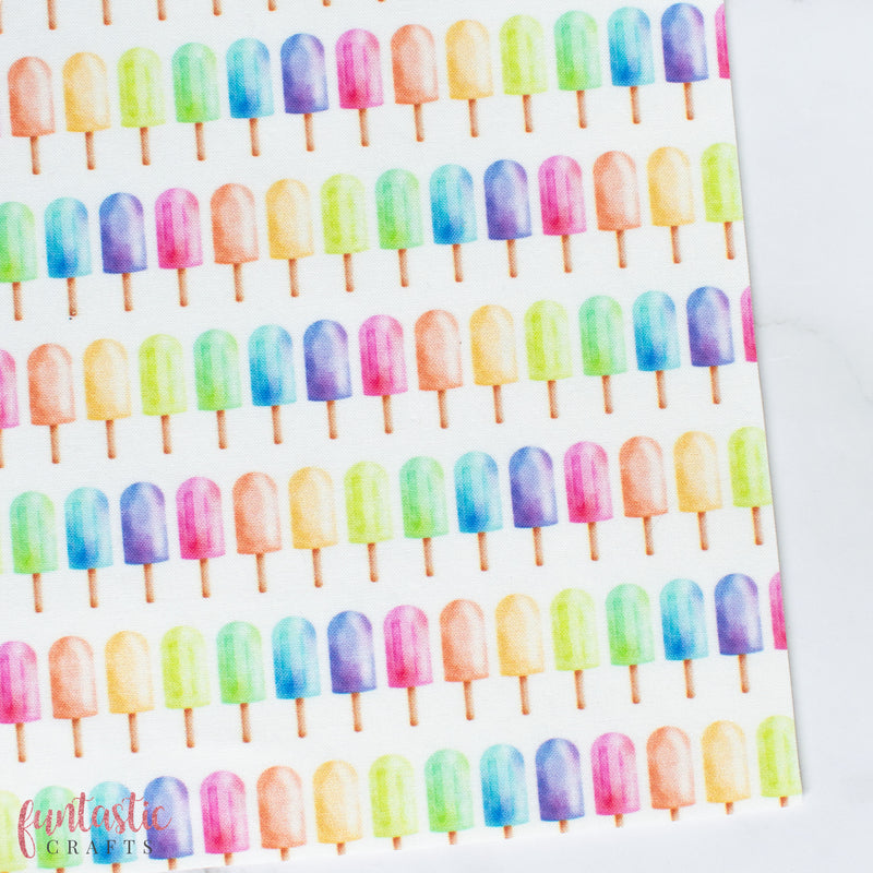 Rainbow Popsicles - Artisan Fabric Felt
