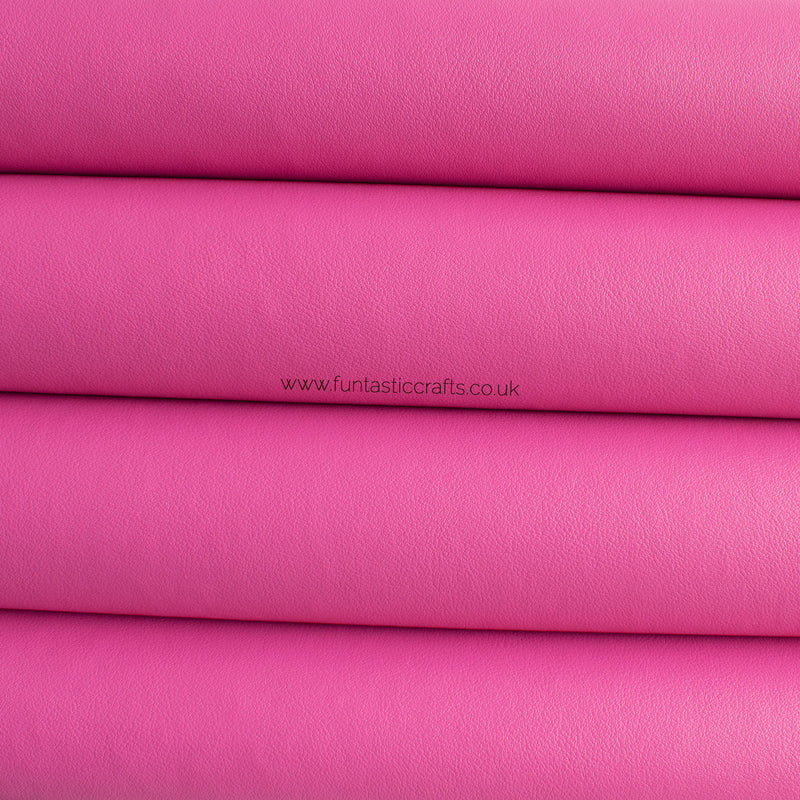 Raspberry Smooth Matte Leatherette Fabric