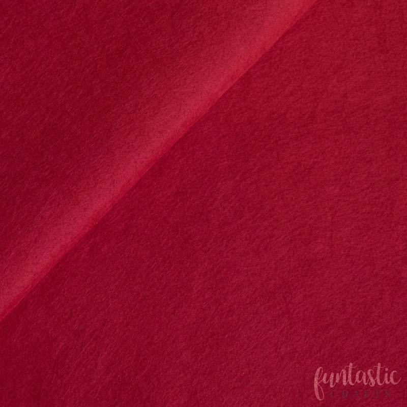 Red Wool Blend Felt