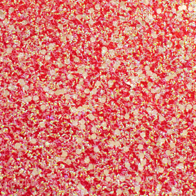 Iridescent Glitzy Tinsel Christmas Chunky Glitter Fabric