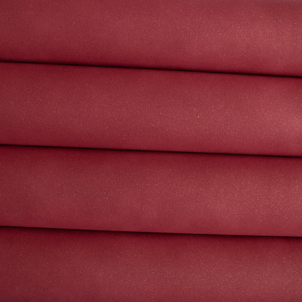 New Glitter Faux Suede Fabric - Red