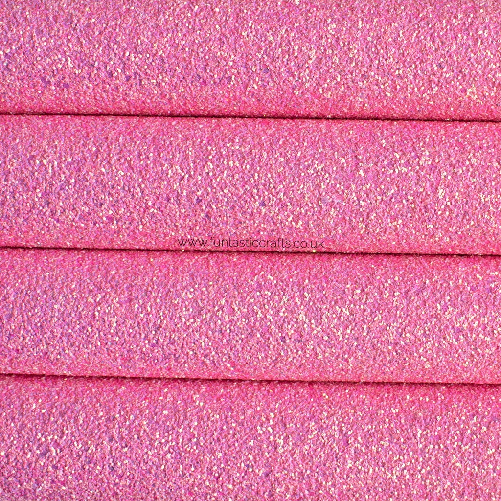 Rose Bloom Chunky Glitter Fabric