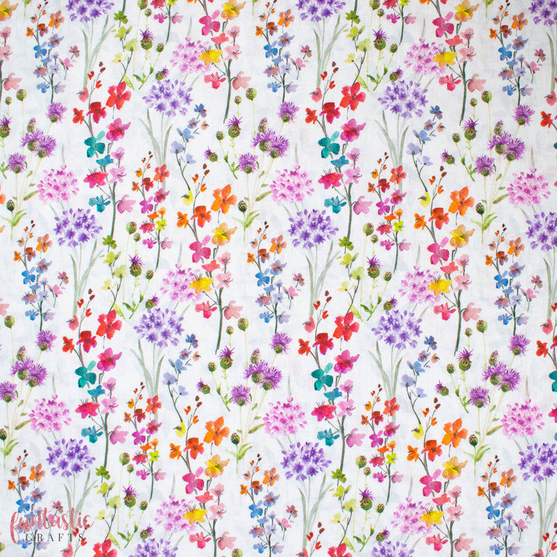 Spring Floral Bouquets 100% Cotton Fabric